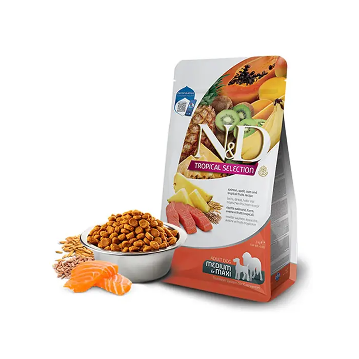 N&D Tropical Selection Somon Balıklı Yetişkin Köpek Maması Medium-Maxi 2kg