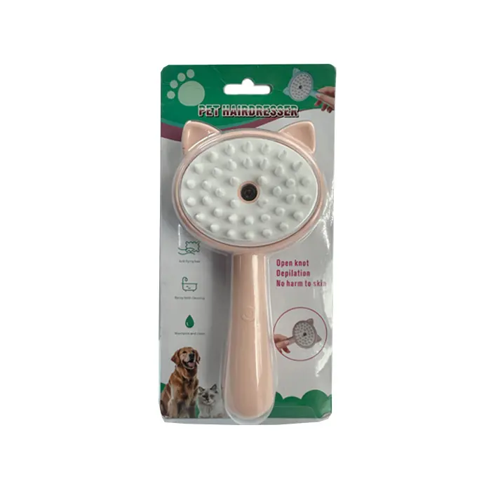 Pet Brush Saplı Buharlı Tüy Temizlik Tarağı