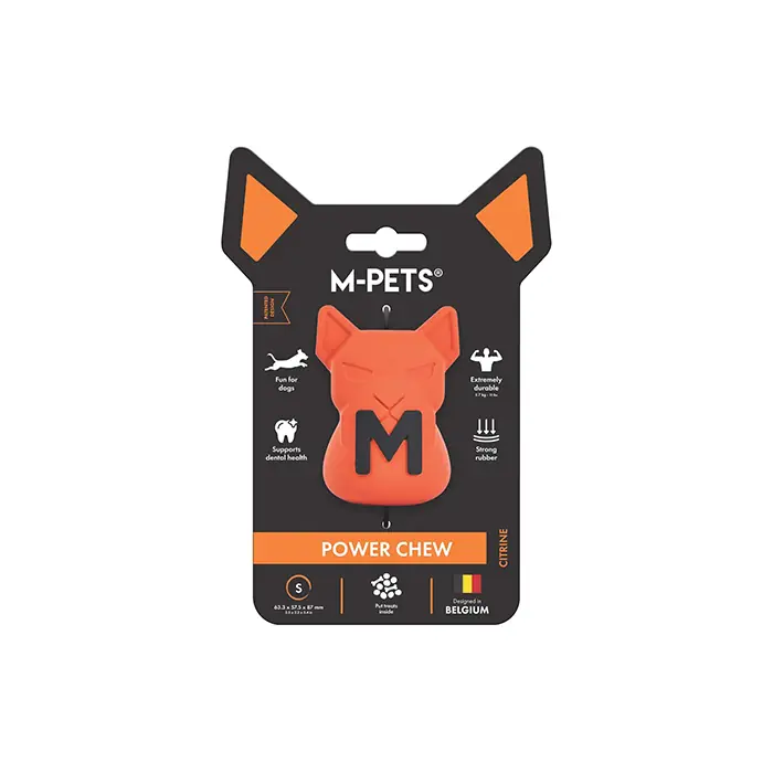 M-Pets Power Chew Kauçuk Köpek Ödül Oyuncağı Citrine Small