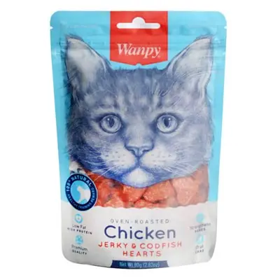 Wanpy Oven Roasted Tavuklu ve Morina Balıklı 80 gr Kedi Ödülü