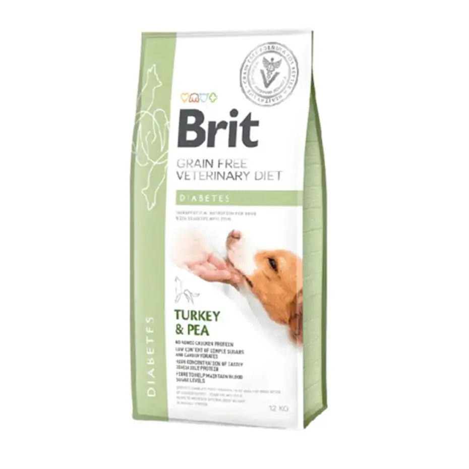 Brit Veterinary Diet Diabetes Diyabet Hastalığı olan Köpekler için Tahılsız Köpek Maması 12 kg
