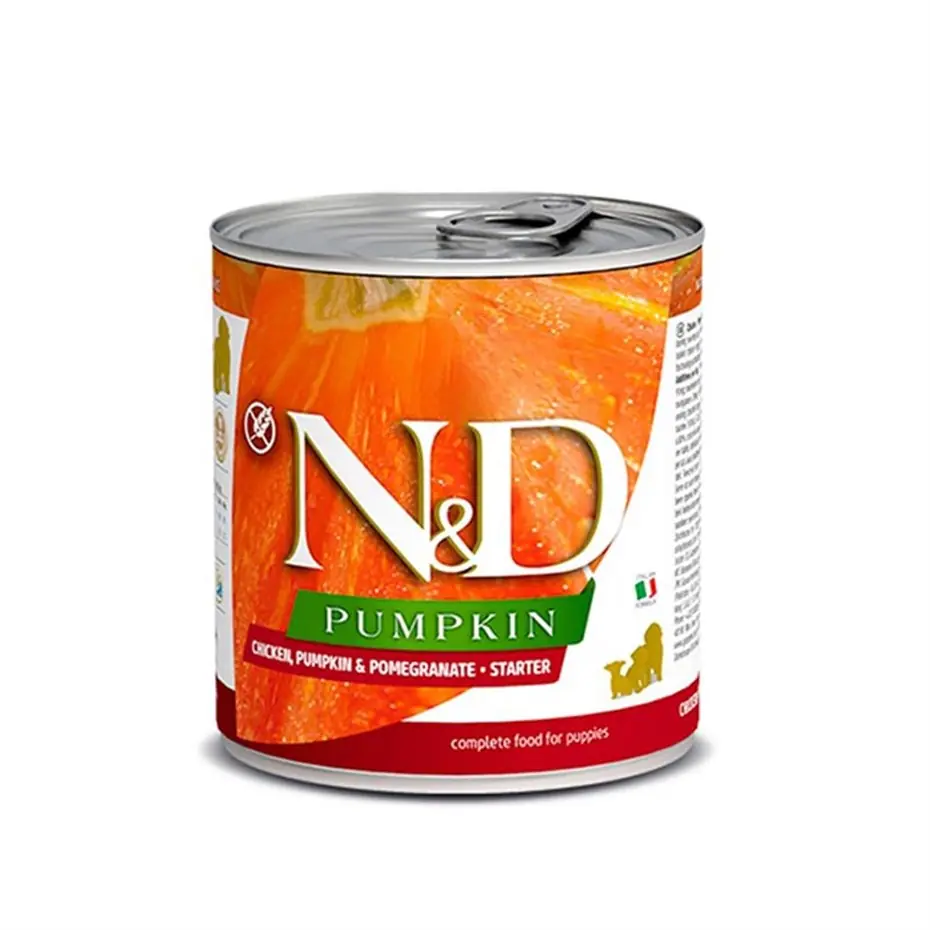 N&D Pumpkin Starter Balkabaklı Tavuklu Yavru Köpek Konservesi 285 Gr