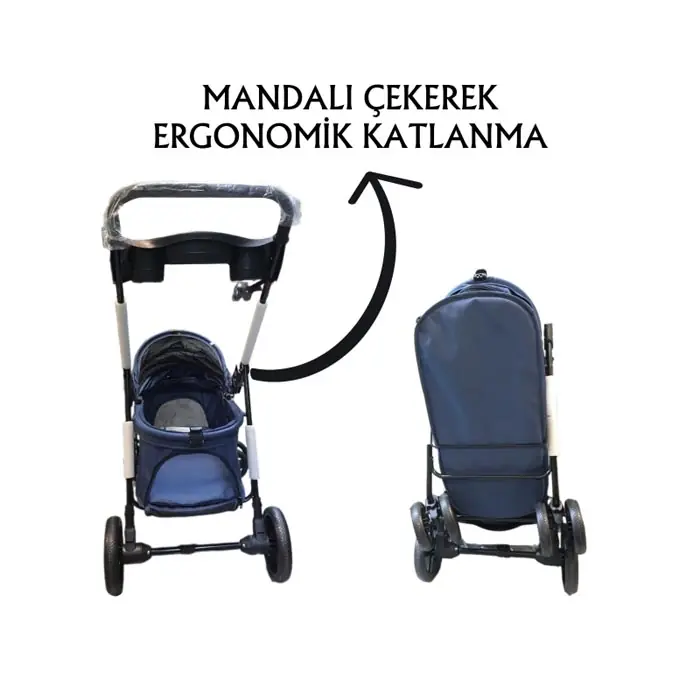 Tommy Evcil Hayvan Taşıma Puseti 85x46x91,5cm Lacivert
