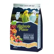 Nature Plan Meyve Aromalı ve Ballı Kabuksuz Muhabbet Kuşu Yemi 400g 1