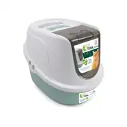 M-PETS Eco Tima Kapalı Kedi Tuvaleti Sea Green 40x38x53cm 1