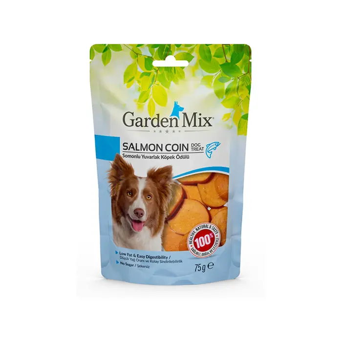 Garden Mix Somonlu Yuvarlak Köpek Ödülü 75gr