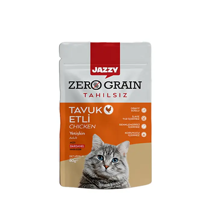 Dardanel Jazzy Tavuk Etli Kedi Yaş Maması 80gr