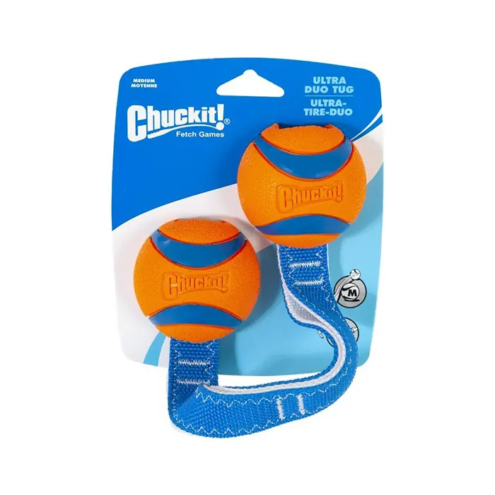 Chuckit! Ultra Duo Tug Dayanıklı Çekiştirme Köpek Oyun Topu Medium 2'li