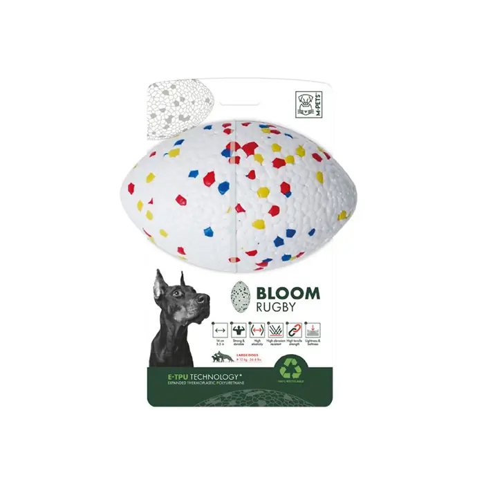 M-PETS Bloom Parçalanmaz Rugby Topu Köpek Oyuncağı