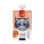 Wanpy Taze Somonlu-Tavuklu Kedi Et Ezmesi 90 gr 1