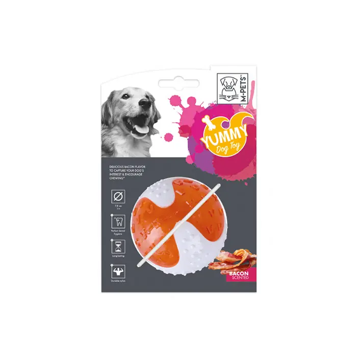 M-PETS Yummy Ball Et Aromalı Kauçuk Köpek Oyuncağı