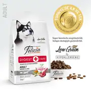 Felicia Az Tahıllı Yetişkin Kuzulu Medium Large Breed HypoAllergenic Köpek Maması 3 Kg 2