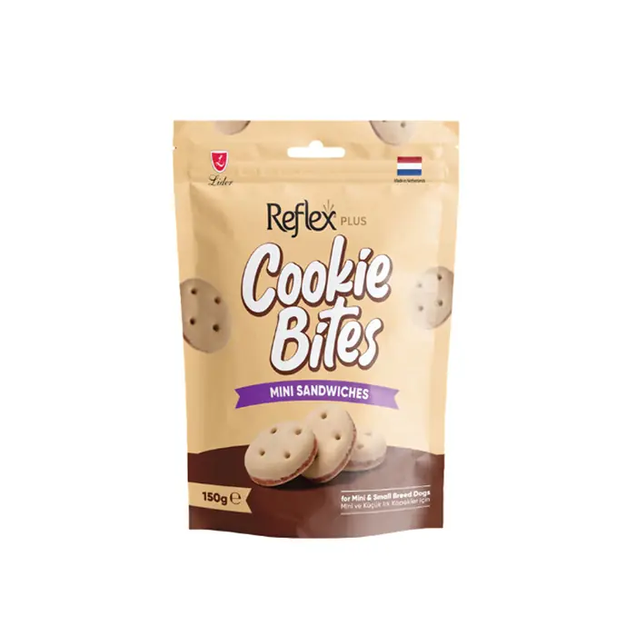 Reflex Plus Cookie Bites Mini Sandwiches Mini ve Küçük Irk Yetişkin Köpek Ödül Maması 150gr