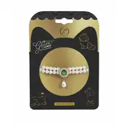 M-Pets Glam Prestige Green Emerald Kedi Köpek Kolyesi Large 1