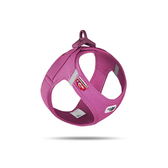Curli Vest Harness Clasp Air-Mesh Köpek Göğüs Tasması Fuchsia 3XSmall