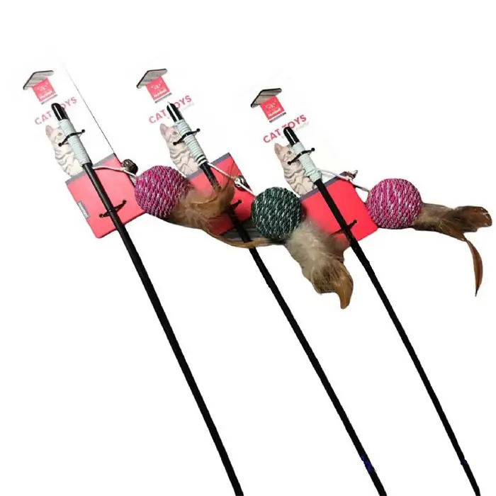 Nunbell Püsküllü Top Kedi Oltası