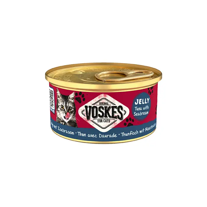 Voskes Jelly Ton ve Çipura Balıklı Yetişkin Kedi Konservesi 85gr
