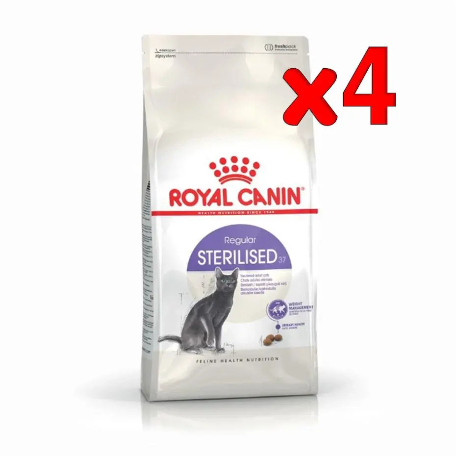Royal Canin Sterilised 37 Kısırlaştırılmış Kedi Maması 4 Kg 4 Adet
