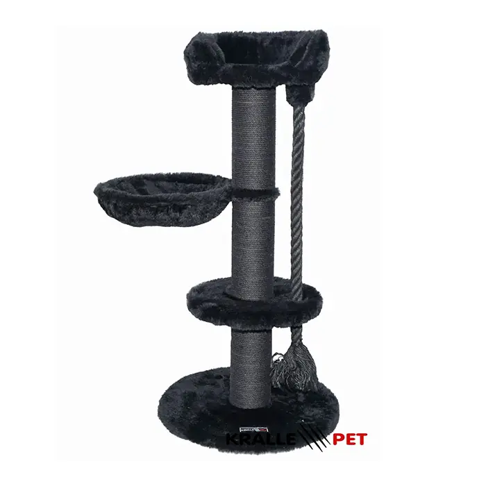 Kralle Üç Katlı Halatlı Kedi Tırmalama 1040model Koyu Gri
