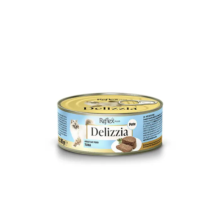 Reflex Plus Delizzia Kıyılmış Ton Balıklı Yetişkin Kedi Yaş Maması 85 Gr