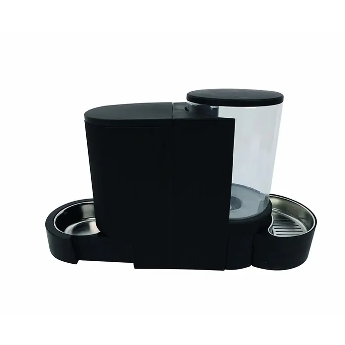 M-PETS Duplo Hazneli Mama ve Su Kabı Siyah 3Litre-1.3Kg