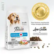 Felicia Az Tahıllı Yetişkin Somonlu Medium Large Breed HypoAllergenic Köpek Maması 3 Kg 2
