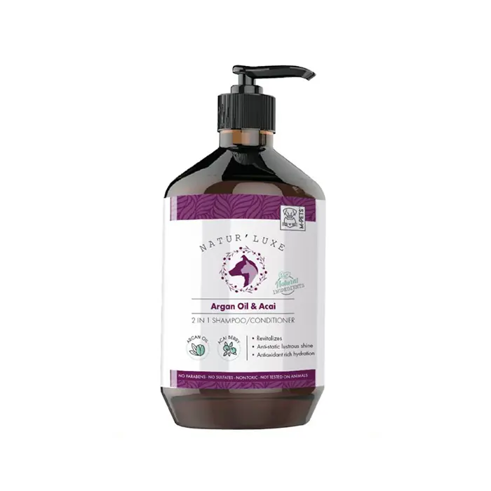 M-PETS Argan Yağı ve Acai Köpek Şampuanı ve Bakım Kremi 500ml