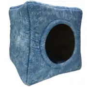 Pet Pretty Comfort Üç Fonksiyonlu Kedi Yatağı Mavi 1