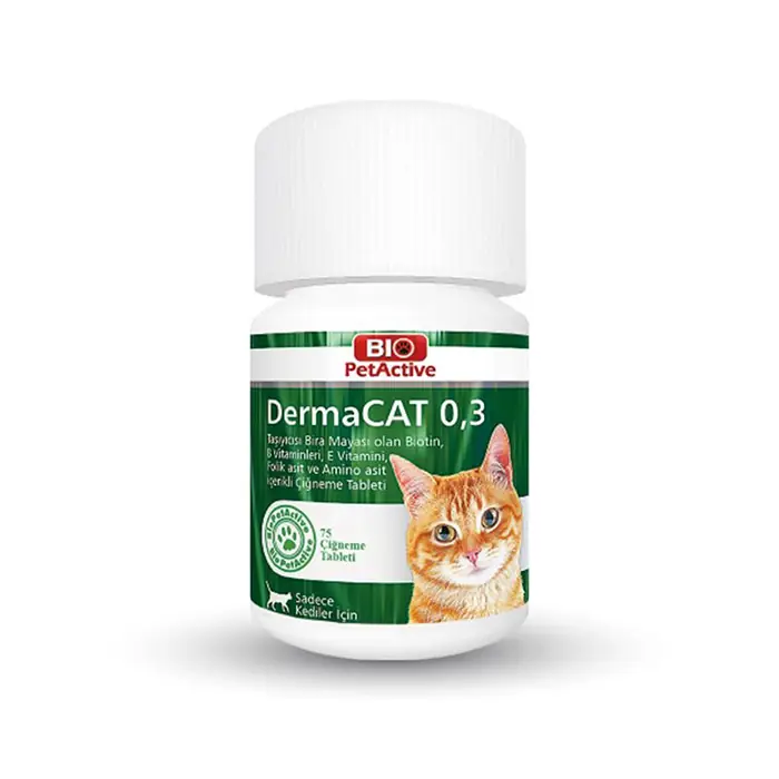 Bio PetActive DermaCAT 0,3 Kediler İçin Bira Mayası Tableti
