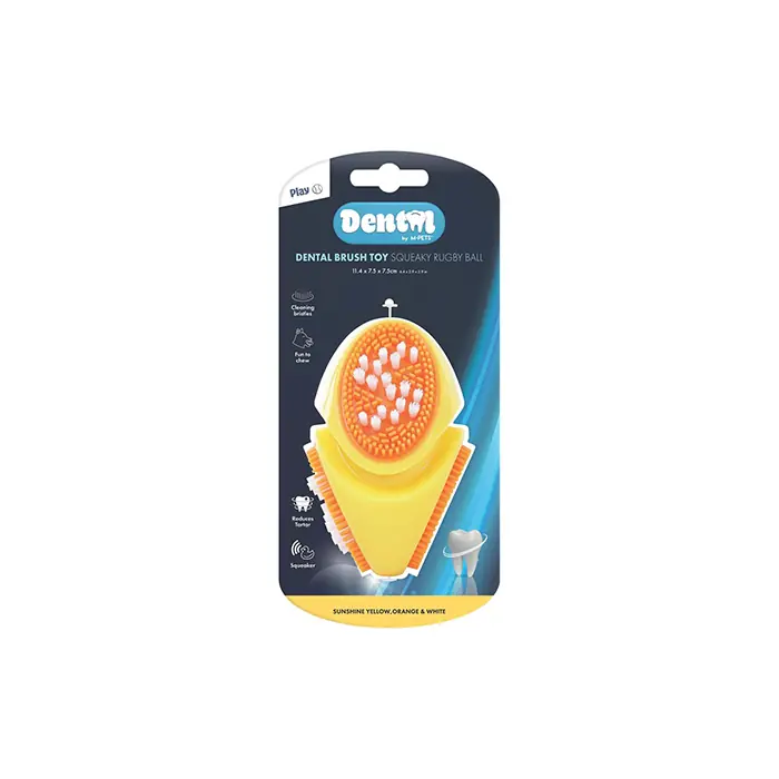 M-Pets Dental Squeaky Ruby Ball Diş Fırçalı Köpek Oyuncağı