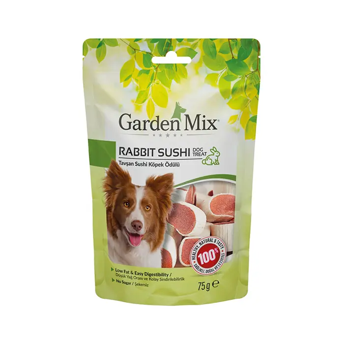Garden Mix Rabbit Sushi Tavşan Sushi Köpek Ödülü 75 Gr