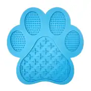 Lick Mat Pati Şekilli Kedi Köpek Ödül Yalama Aparatı Mavi 1