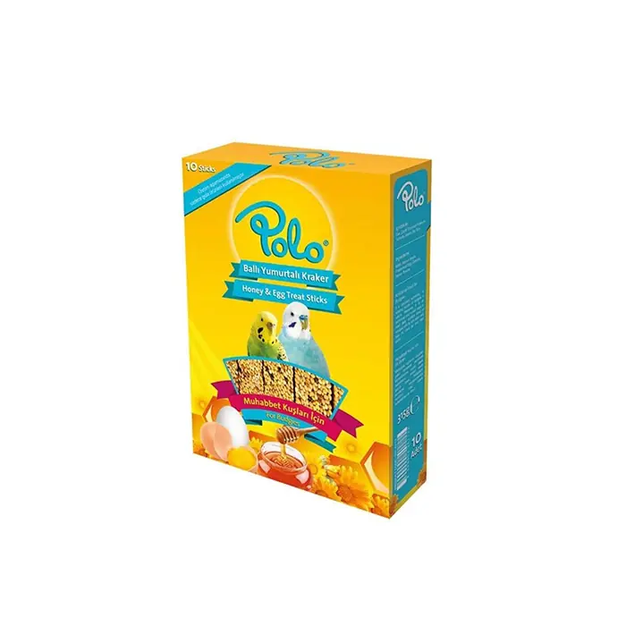 Polo Ballı Yumurtalı Muhabbet Kuşu Krakeri 10lu Paket