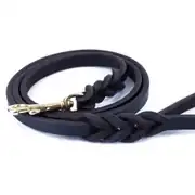 Doggie Yağlı Deri Örgülü Köpek Eğitim Gezdirme Kayışı 1,4x180cm 3