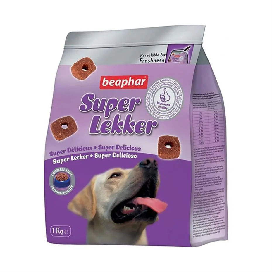 Beapher Süper Lekker Sığır Etli-Pirinçli Köpek Ödülü 1 kg