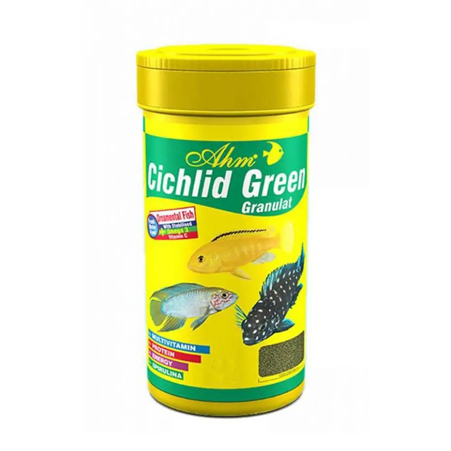 Ahm Cichlid Green Granulat Balık Yemi 250ml