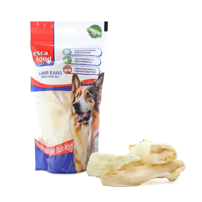 Esca Doğal Kuzu Kulak Köpek Ödülü 80gr