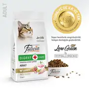 Felicia Az Tahıllı Yetişkin Tavuklu HypoAllergenic Kedi Maması 2 Kg 2