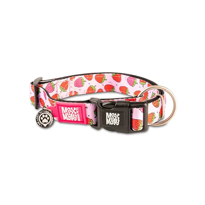 Max & Molly Smart ID Strawberry Dream Köpek Boyun Tasması Small