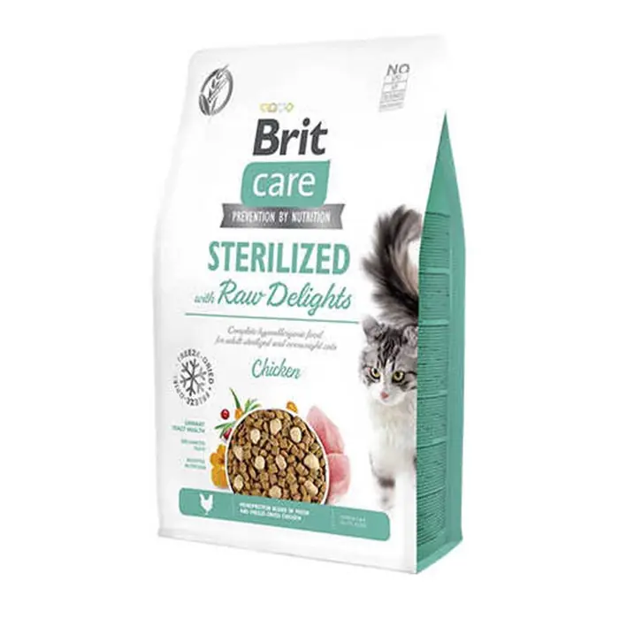 Brit Care Sterilized Raw Delights Tavuklu Tahılsız Kısırlaştırılmış Kedi Maması 2kg