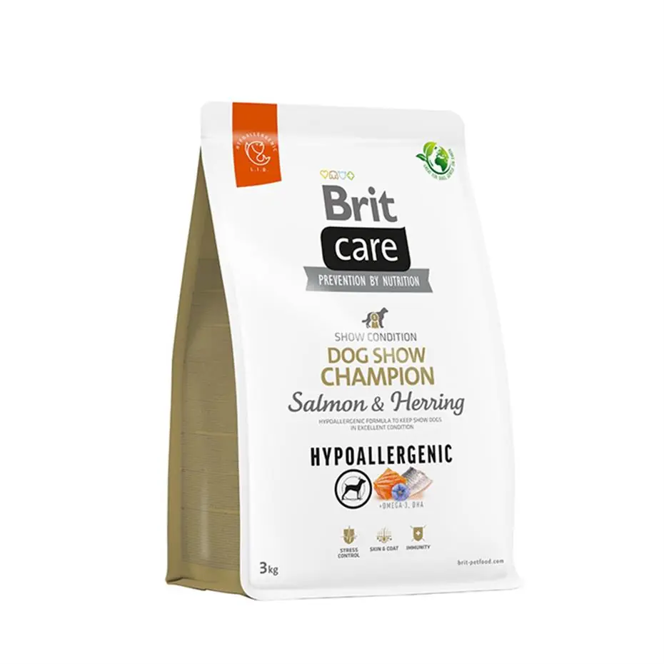 Brit Care Hypoallergenic Dog Chow Somon ve Ringa Balıklı Yetişkin Köpek Maması 3 Kg