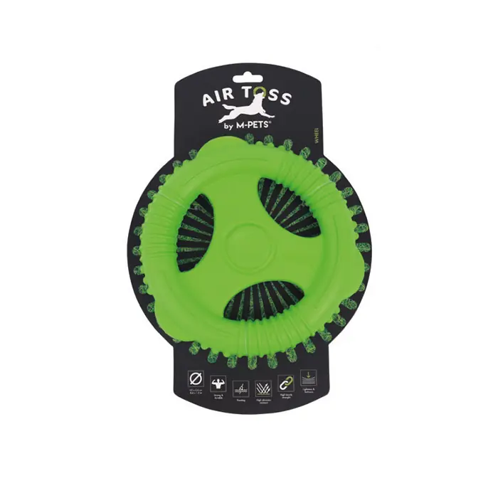 M-PETS Air Toss Whell Dayanıklı Suda Yüzen Köpek Oyuncağı Yeşil