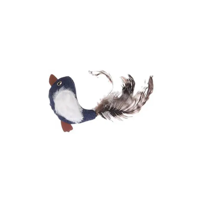 Flamingo Jeany Kot Desenli Catnipli Kuş Oyuncağı