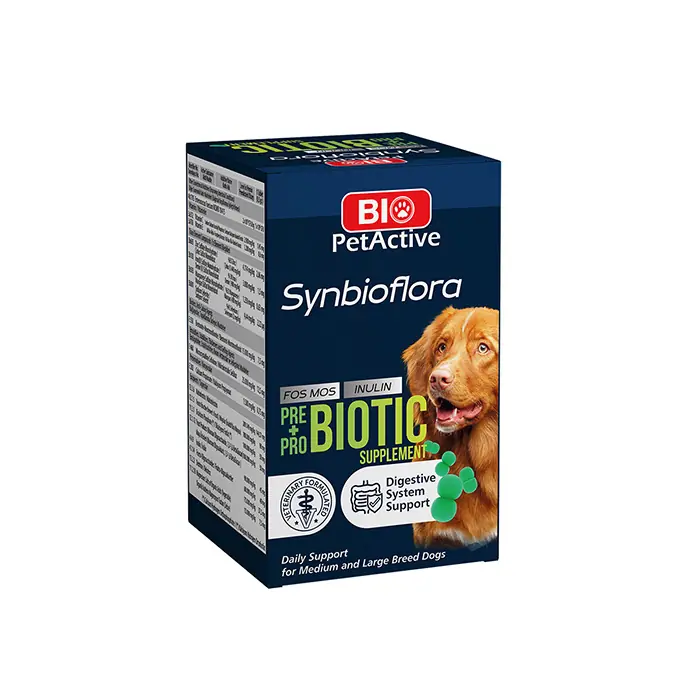 Bio Pet Active Büyük Irk Köpekler için Synbioflora Prebiotik 60 Tablet