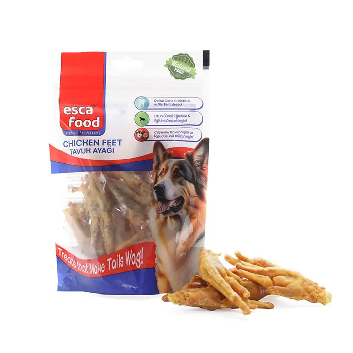 Esca Kurutulmuş Piliç Ayak Doğal Köpek Ödülü 100gr