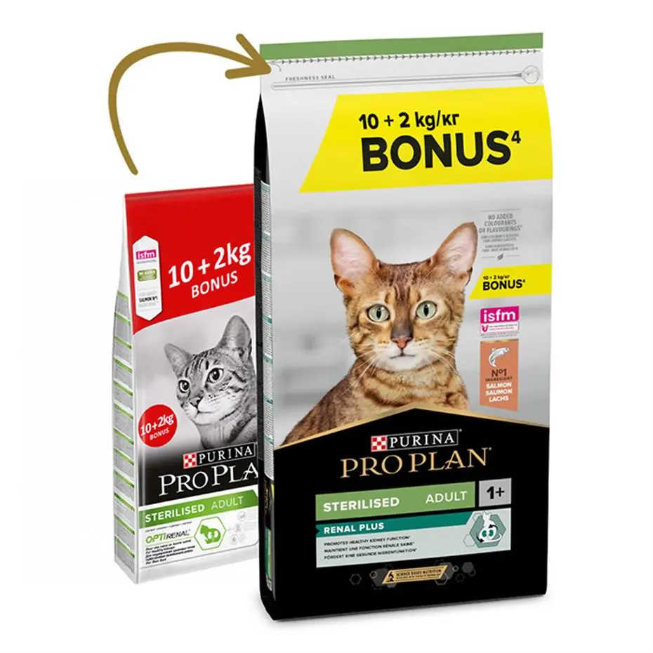 Pro Plan Sterilised Somon Balıklı Kısırlaştırılmış Kedi Maması 10+2 Kg