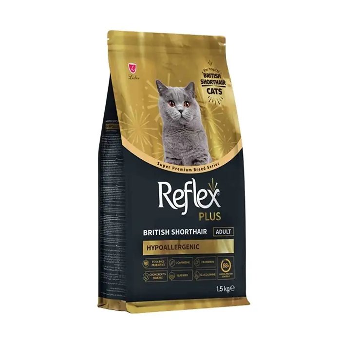 Reflex Plus Hypoallergenic British Shorthair Özel Irk Yetişkin Kedi Maması 1,5 Kg