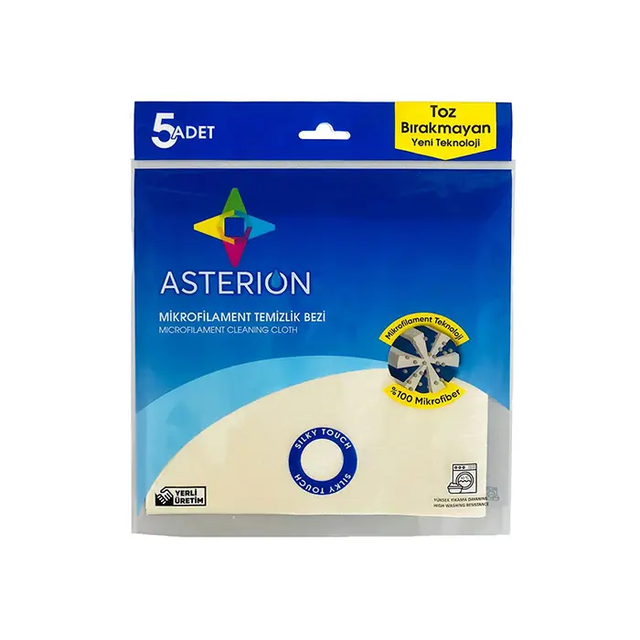 Asterion Mikrofilament Temizlik Bezi 40x40cm 5'li