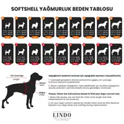 Lindo Softshell Magnetic Navy Küçük,Orta ve Büyük Irk Köpek Yağmurluğu 4