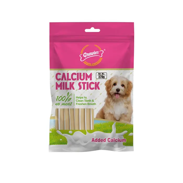 Gnawlers Calcium Milk Kalsiyumlu Sütlü Köpek Ödül Çubukları 270gr